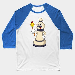 Chess piece King at Chess Baseball T-Shirt